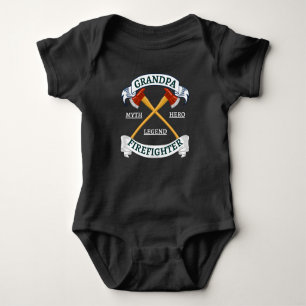 Grandpa Myth Legend Hero Firefighter T Shirt