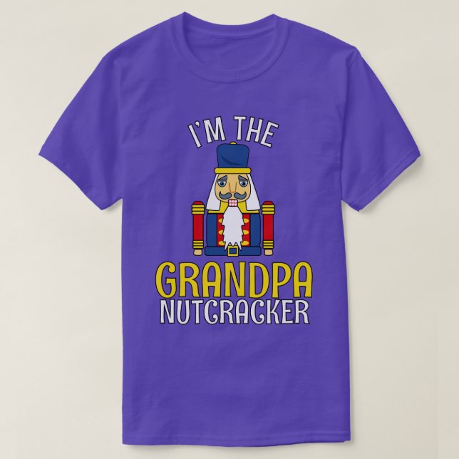 Grandpa Nutcracker Matching Familjejulen T Shirt (Design framsida)