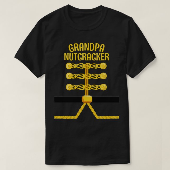 GRANDPA Nutcracker Matching Family PJ-jul T Shirt (Design framsida)