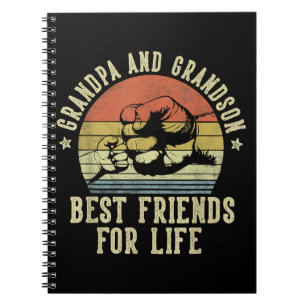 Grandpa och Grandson Best Friends for Life Funny G Anteckningsbok