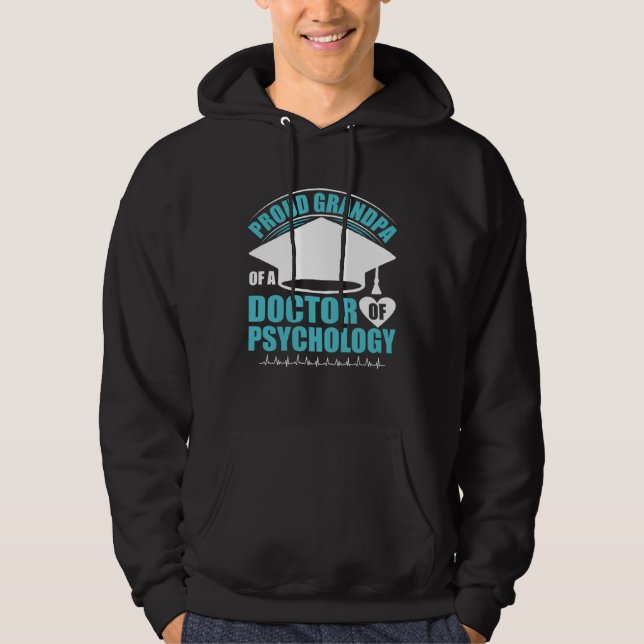 Grandpa Of Doctor Of Psychology School Psychologis Hoodie (Framsida)