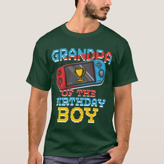 Grandpa Of Gamer Video Game Lover Gamer funny girl T Shirt (Framsida)