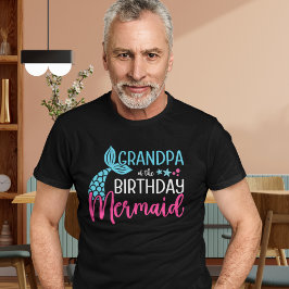 Grandpa of the Birthday Mermaid – Mermaid Birthday T Shirt
