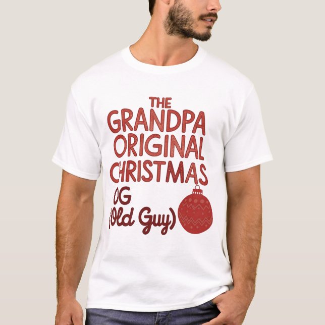 Grandpa Original Jul OG T Shirt (Framsida)