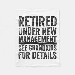 Grandpa Pappa Retrött Pension Manar Best Pension Fleecefilt