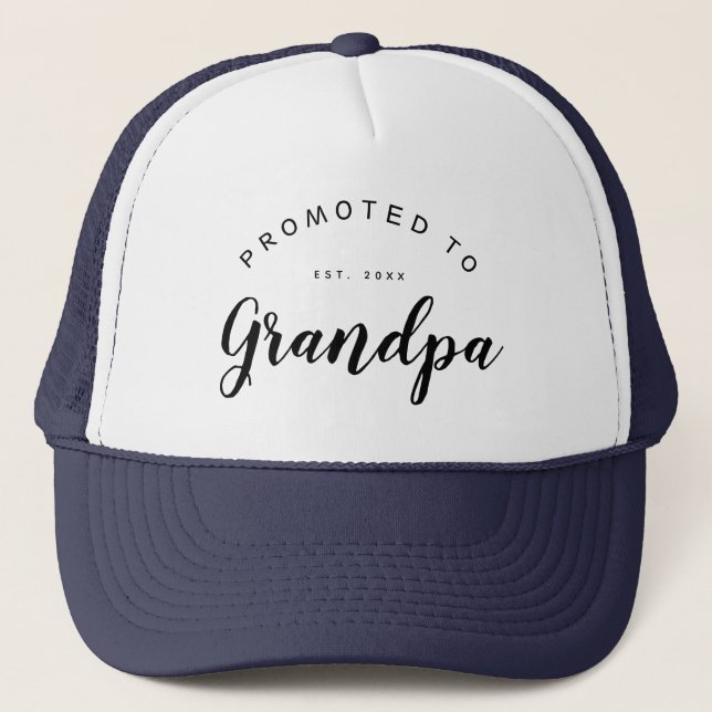 Grandpa | Personlig Baby Meddelande Keps (Framsida)