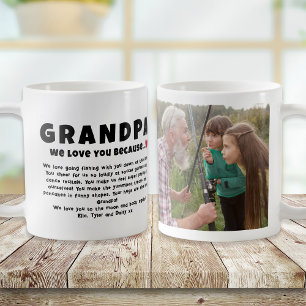 Grandpa Personlig Photo Gift från Kids Kaffemugg