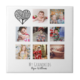 GRANDPA PHOTO COLLAGE GIFT PROUD GRANDAD KAKELPLATTA
