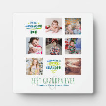 GRANDPA PHOTO COLLAGE GIFT Proud Pappa Pops Gramps