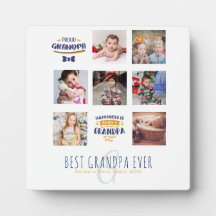 GRANDPA PHOTO COLLAGE GIFT Proud Pappa Pops Gramps