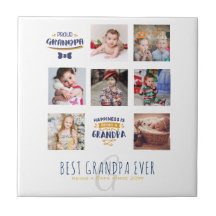 GRANDPA PHOTO COLLAGE GIFT Proud Pappa Pops Gramps