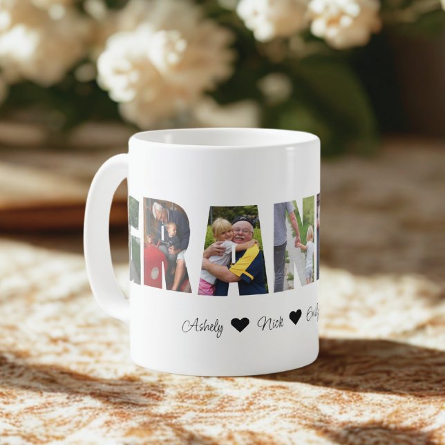Grandpa Photo Collage Mugg med 7 foton (Skapare uppladdad)