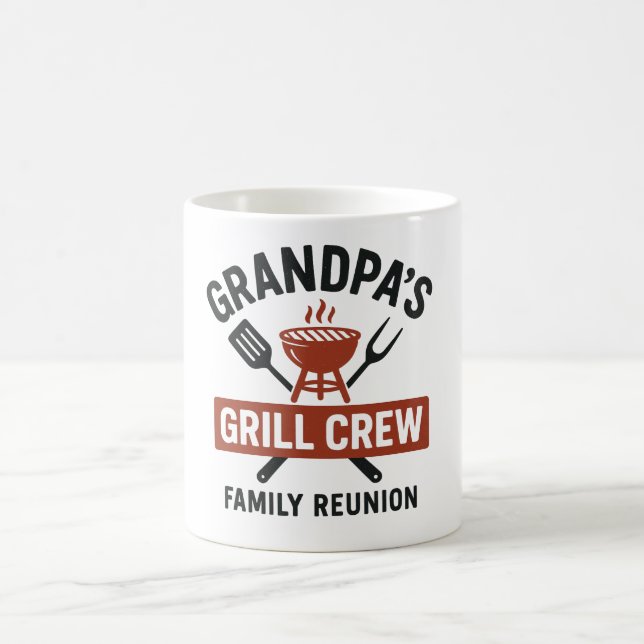 Grandpa’s Grill Crew | Family BBQ Reunion Shirt Kaffemugg (Center)