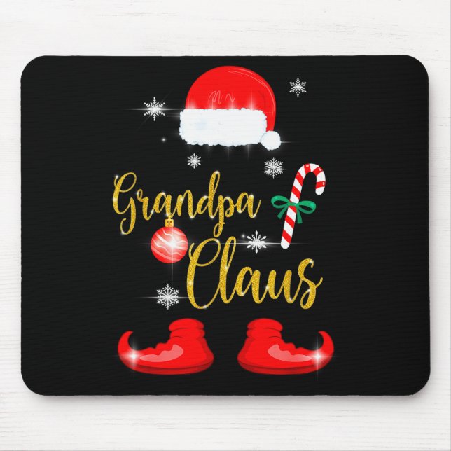 Grandpa Santa Claus Funny Family Christmas Pjs For Musmatta (Framsidan)