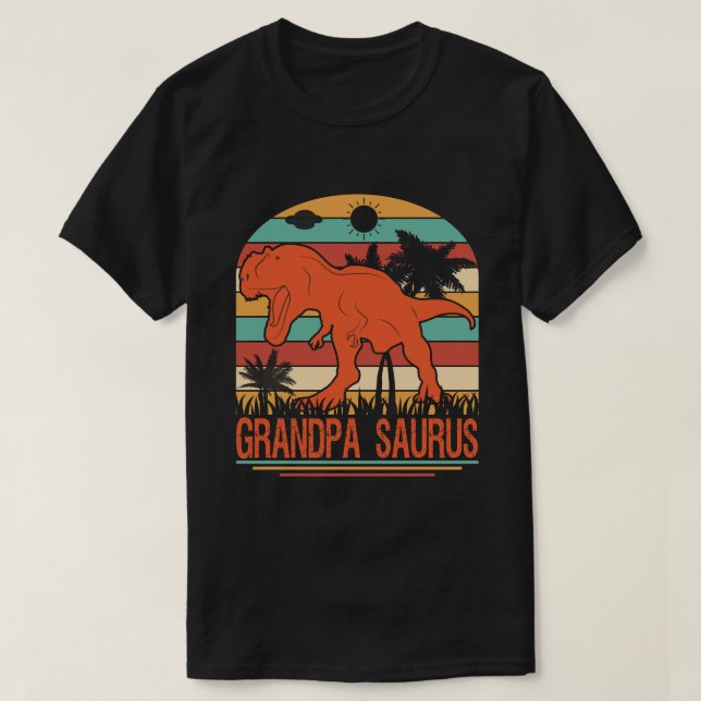 GRANDPA SAURUS Dinosaur-Vintage T Shirt (Design framsida)