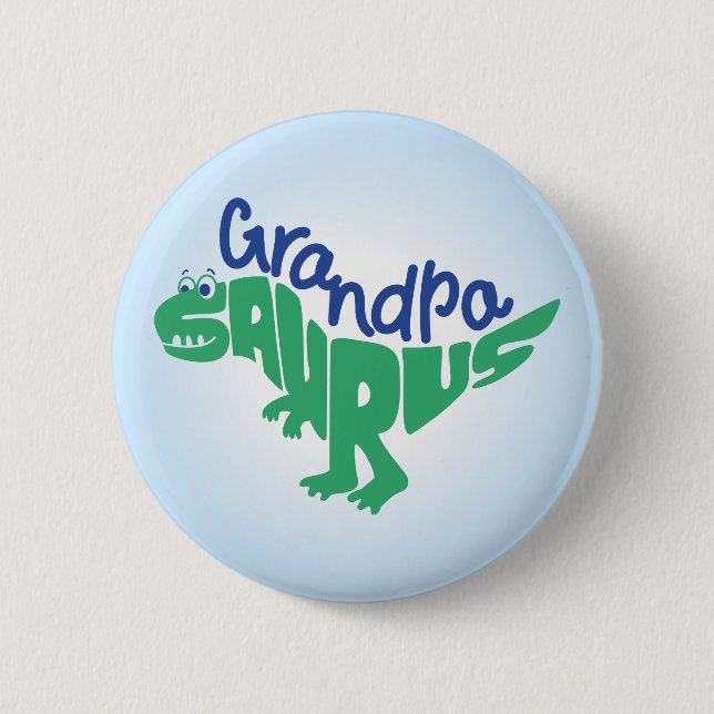 Grandpa Saurus Graphic Knapp (Framsida)