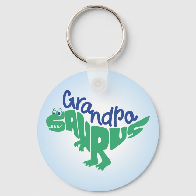 Grandpa Saurus Graphic Nyckelring (Framsida)