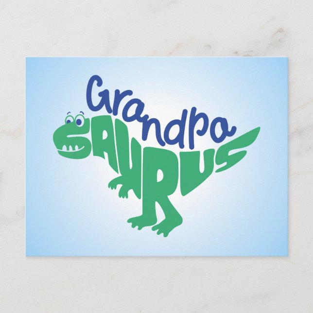 Grandpa Saurus Graphic Vykort (Framsida)