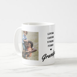 Grandpa Script Photo Fars dag Kaffemugg