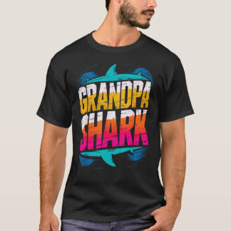 Grandpa Shark Funny Shark-matchningsfamilj för man T Shirt