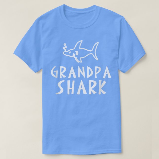 Grandpa Shark  T Shirt (Design framsida)