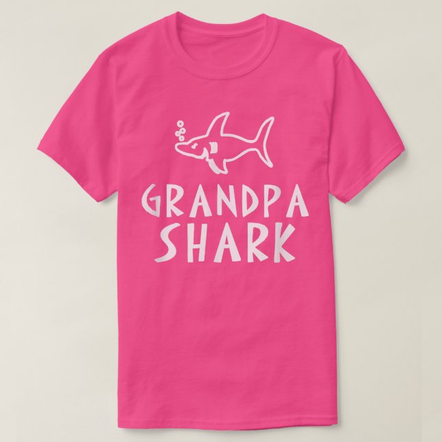 Grandpa Shark  T Shirt (Design framsida)
