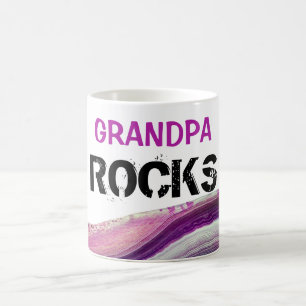 *~* Grandpa Sten Lapidary Agate Stone Kaffemugg