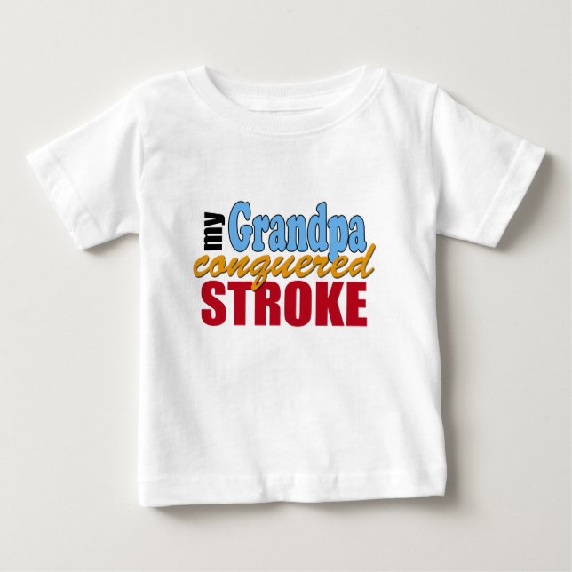 Grandpa Stroke Survivor T Shirt (Framsida)
