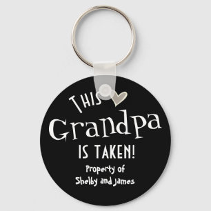 Grandpa tas Egendom i nyckelkedjan Kids Namn Nyckelring