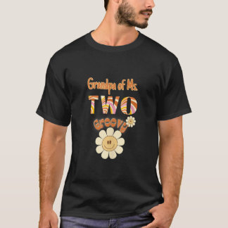Grandpa Two Groovy Birthday Toddler Hippie Retro B T Shirt