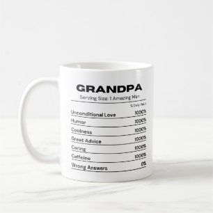 Grandpa Underbar Advisor Funny Grandparent Kaffemugg