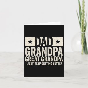 Grandpa Underbar Grandpa Far39s Day Shirt från Gra Kort