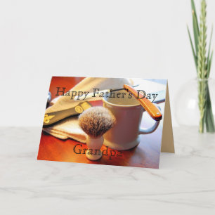 Grandpa Vintage Razor Fars dag Card Kort