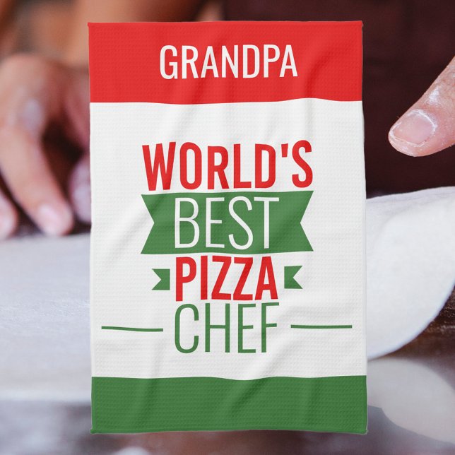Grandpa-World's Best Pizza Chef Kökshandduk (Skapare uppladdad)