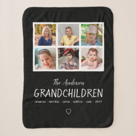 Grandparent 6 Photo Collage Personlig Black