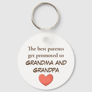 Grandparent Get Promoted-nyckelkedjor Nyckelring
