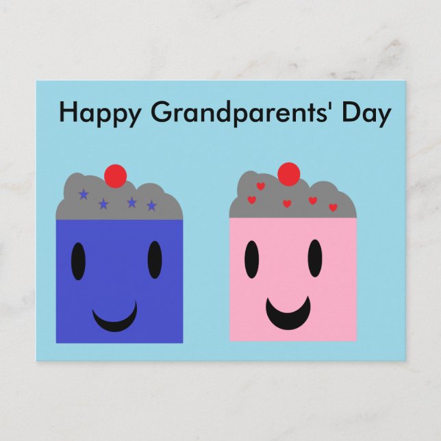 Grandparent-Muffinsar Vykort (Framsida)