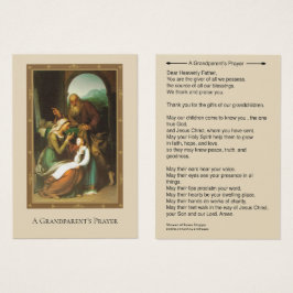 Grandparent Prayer Anne Joachim Mary Visitkort