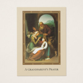 Grandparent Prayer Anne Joachim Mary Visitkort