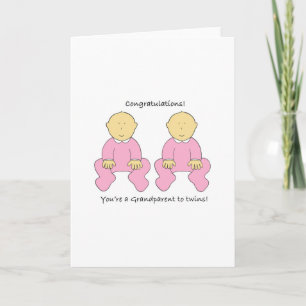 Grandparent to Twin Girls Grattiss Kort
