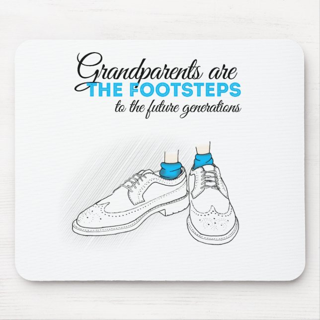 Grandparents are the footsteps to the future gener musmatta (Framsidan)