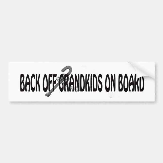 GRANDPARENTS BUMPER STICKER BILDEKAL (Framsidan)