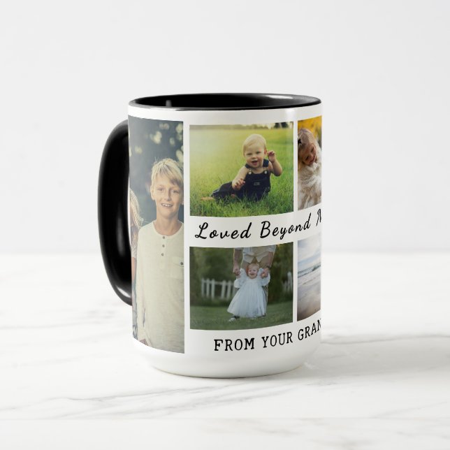 Grandparents Day Mug – Loved Beyond Measure  Mugg (Framsida vänster)