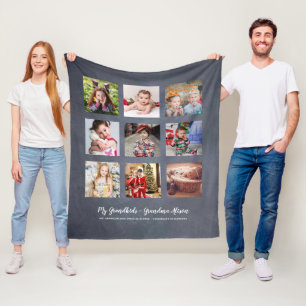 GRANDPARENTS PHOTO GIFTS - Chalkboard Fleecefilt