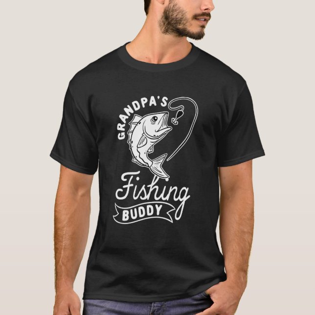 Grandpas Fishing Buddy T Shirt (Framsida)
