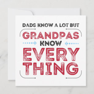 Grandpas Know All, Fars dag Grandpa Kort
