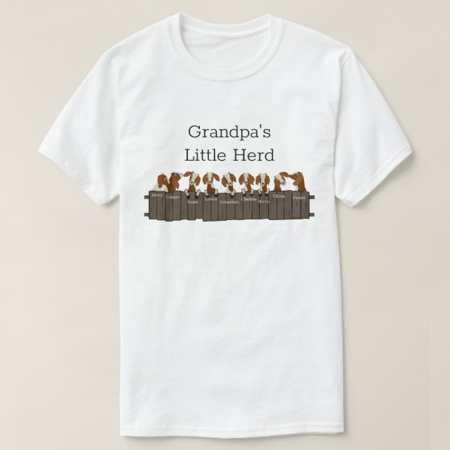 Grandpas Little Goat Herd 9 getter T Shirt (Design framsida)