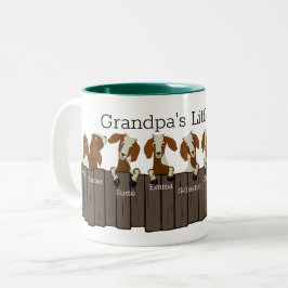 Grandpas Little Herd of 9 Goats Två-Tonad Mugg