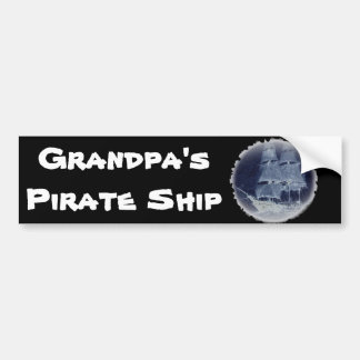 "GRANDPA's PIRAT FRAKT" Bumper Sticker Bildekal