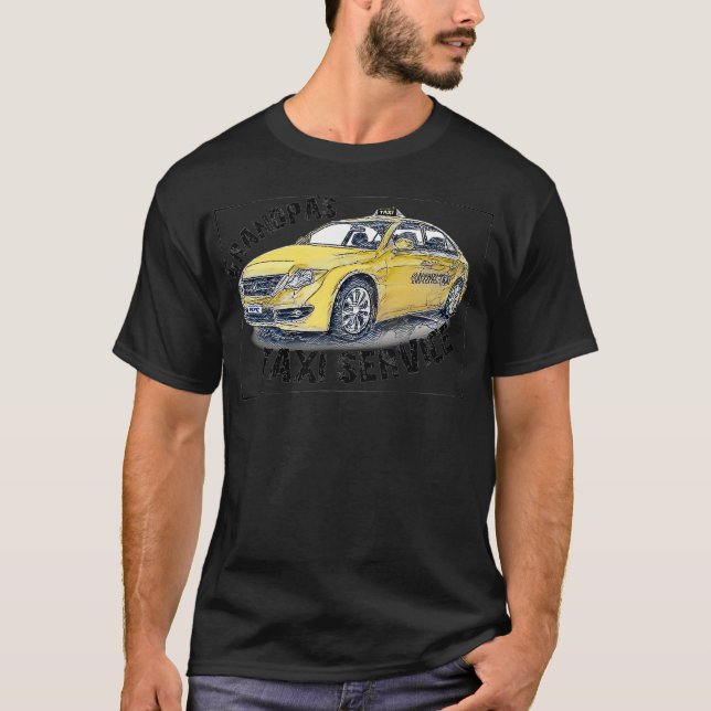 Grandpas Tai Service Funny Cute Barnbarn Grandfat T Shirt (Framsida)